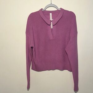 lululemon athletica Pink Crew Neck Sweater